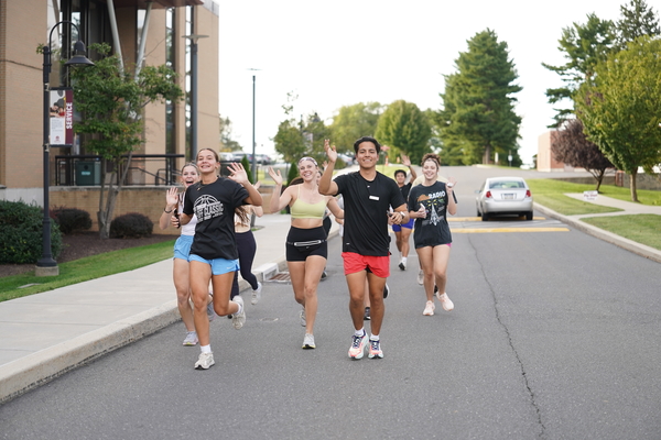 Representation of the achievement named 'Alvernia Running Club grows through fitness and community  '.