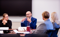 Sean Partridge speaks during a roundtable.