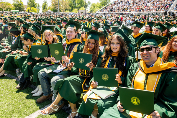 Graduates at Delaware Valley University's 2026 Commencement.