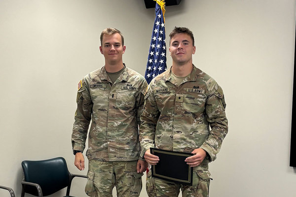 Representation of the achievement named 'UNG cadet Maynard takes part in Army nursing program'.