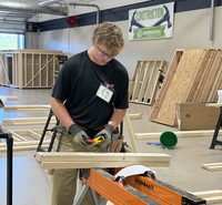 Carpentry Competitor, Brett Battles of Lee County High School