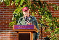 Bob Wagner speaks at a ceremony.