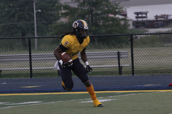 Representation of the achievement named 'Caleb Thomas Helps Set Multiple Records During Graceland Football 2017 Season'.