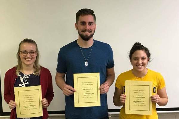 Representation of the achievement named 'Graceland University Students Receive Alma and Kathyrn Blair Historical Award'.