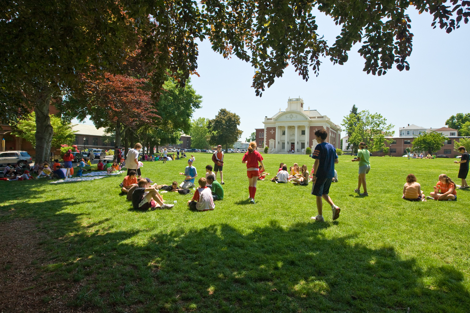 Warner quad students