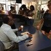 Book signing freshman convo