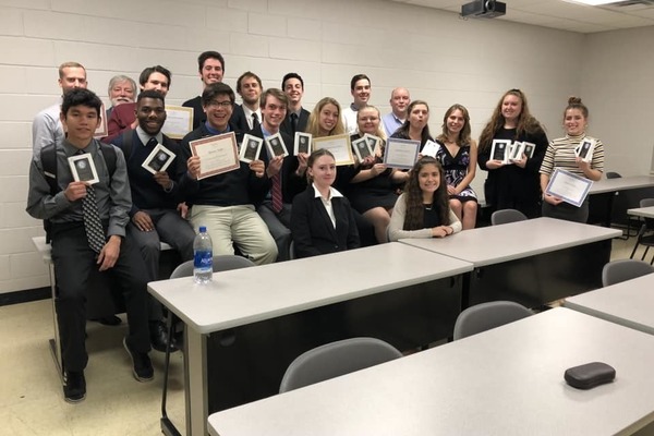 Representation of the achievement named 'BU Third at Collegiate Forensics Competition'.