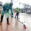 Suny delhi fraternity lambda iota upsilon on community service day