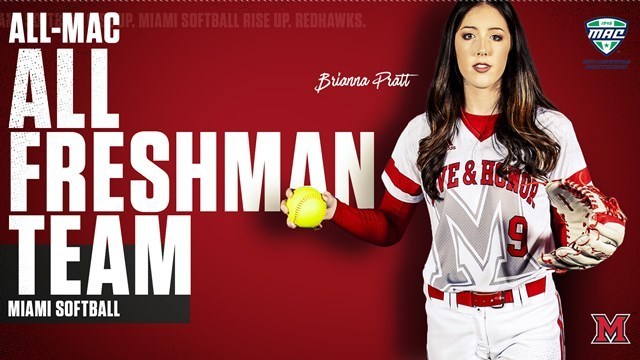 Miami university softball all mac all freshman