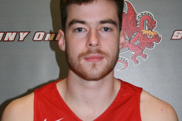 Representation of the achievement named 'Kevin Mackin selected as SUNYAC Scholar Athlete of the Year'.