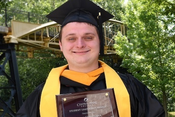 Representation of the achievement named ' Brian Christiana receives a student excellence award from Central Penn College College'.