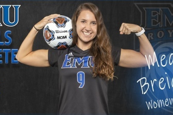 Representation of the achievement named 'Megan Breidigan named Royals Athlete of the Week 3/5/2021'.