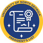 President's List achievement badge.