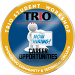 TRiO's Career Opportunities Workshop achievement badge.