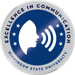 Excellence in Communication achievement badge.