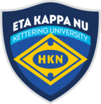 Eta Kappa Nu achievement badge.