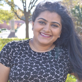 Maya Rajan’s headshot.