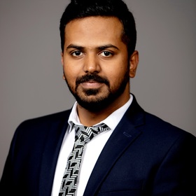 Patrick Sagayaraj’s headshot.