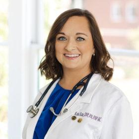 Katie Katz, DNP, APRN, FNP-BC, APHN-BC, CNE,  CNEcl’s headshot.