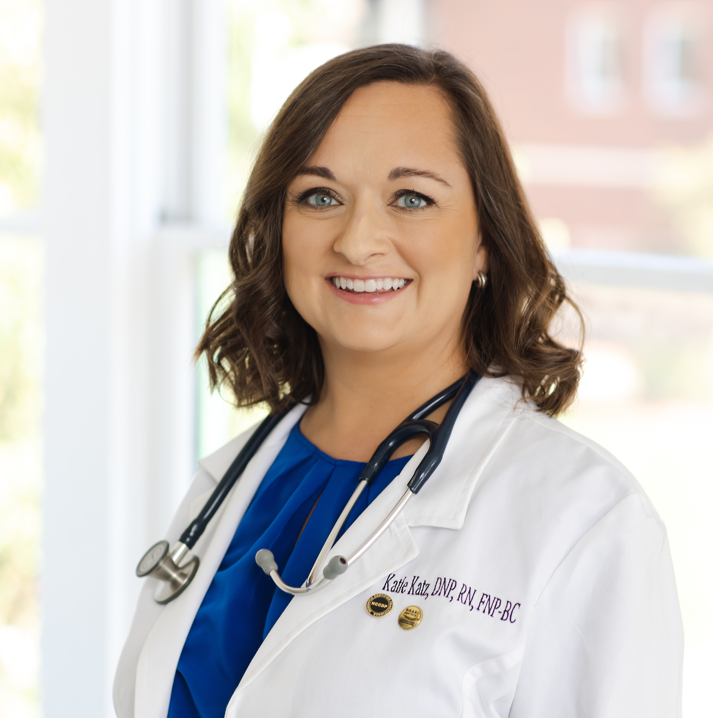 Placeholder headshot for Katie Katz, DNP, APRN, FNP-BC, APHN-BC, CNE,  CNEcl.