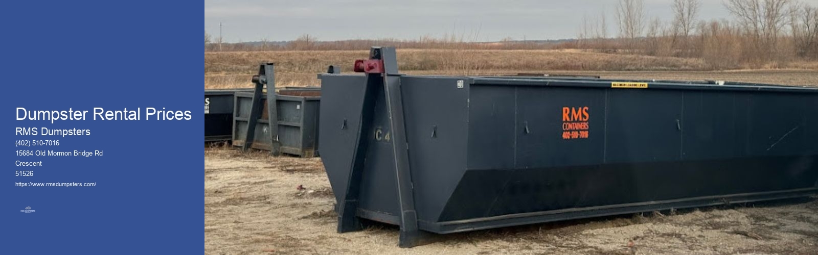 Dumpster Rental Prices RMS Dumpsters Dumpster Rental Prices
