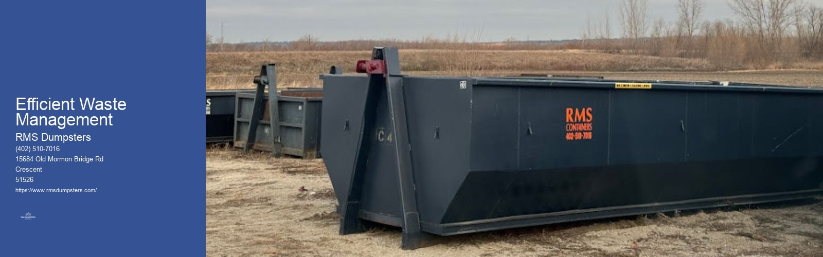 Efficient Waste Management RMS Dumpsters Efficient Waste Management