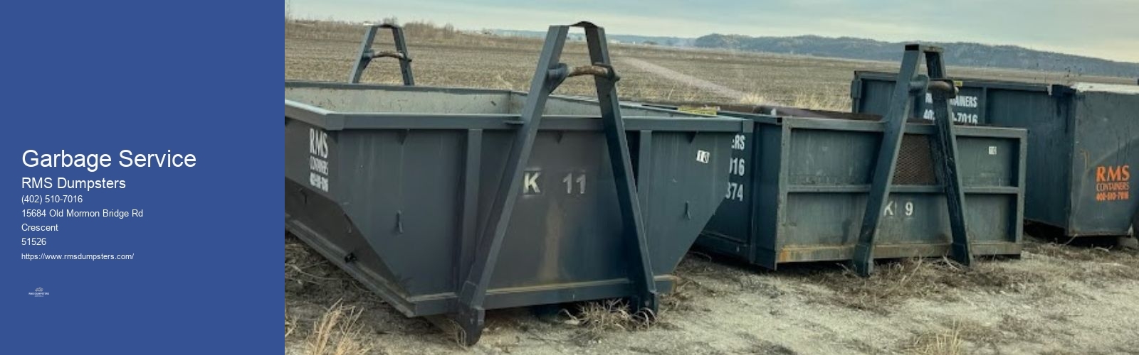 Garbage Service RMS Dumpsters Garbage Service