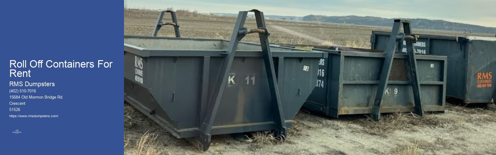 Roll Off Containers For Rent RMS Dumpsters Roll Off Containers For Rent