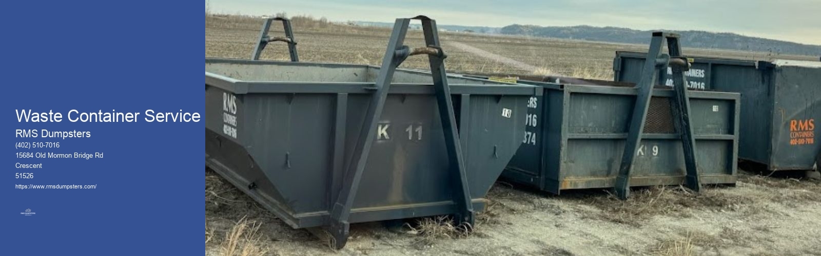 Waste Container Service RMS Dumpsters Waste Container Service