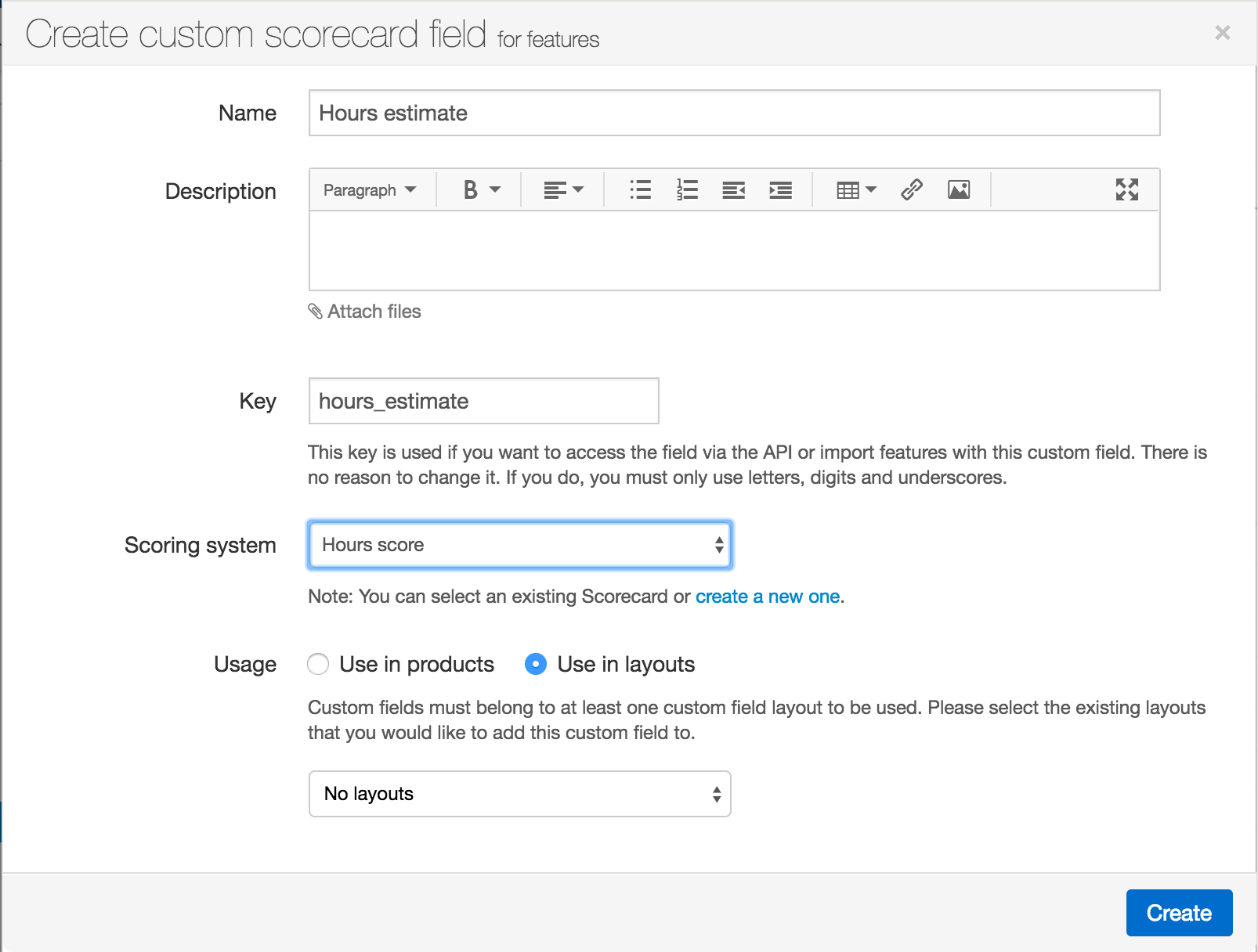 how do you allow for separate estimates in aha for design dev and how to do estimates