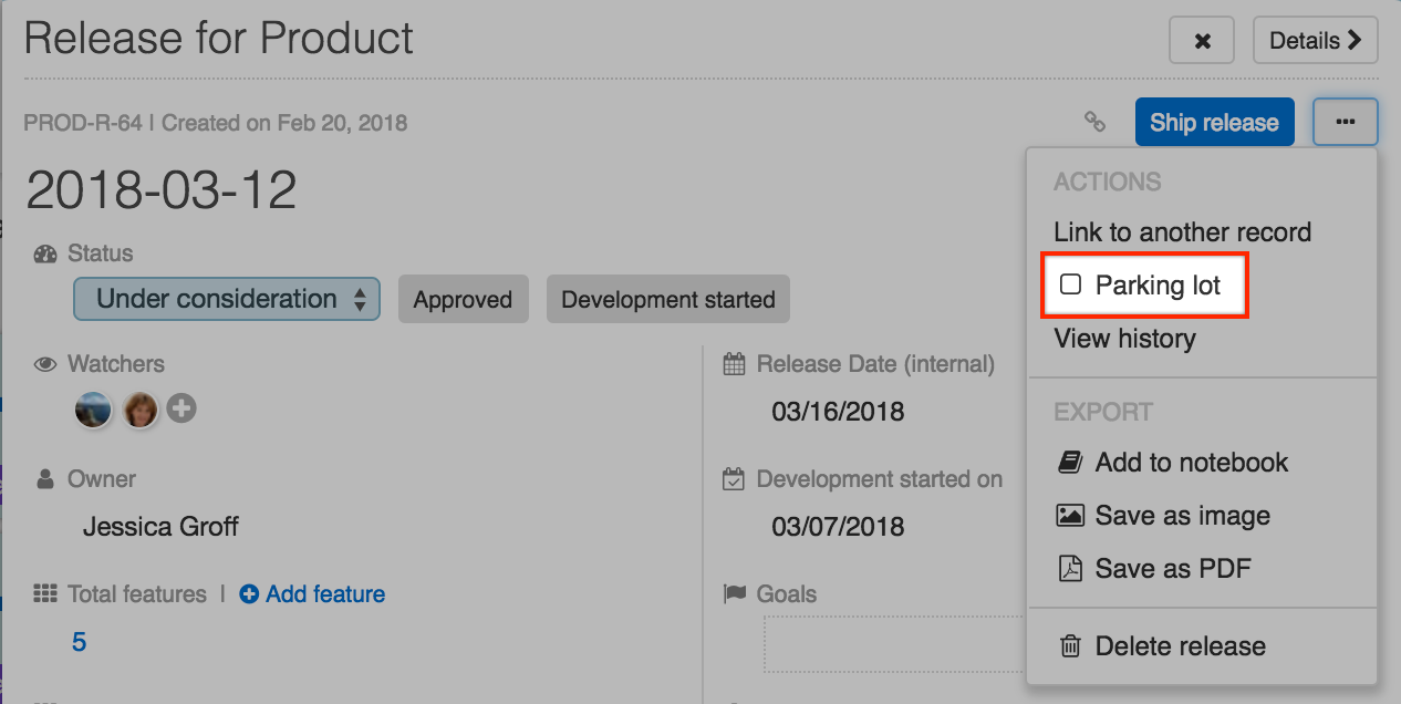Is there a way to set a blank release date?