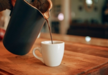 Pouring Out The French Press Coffee