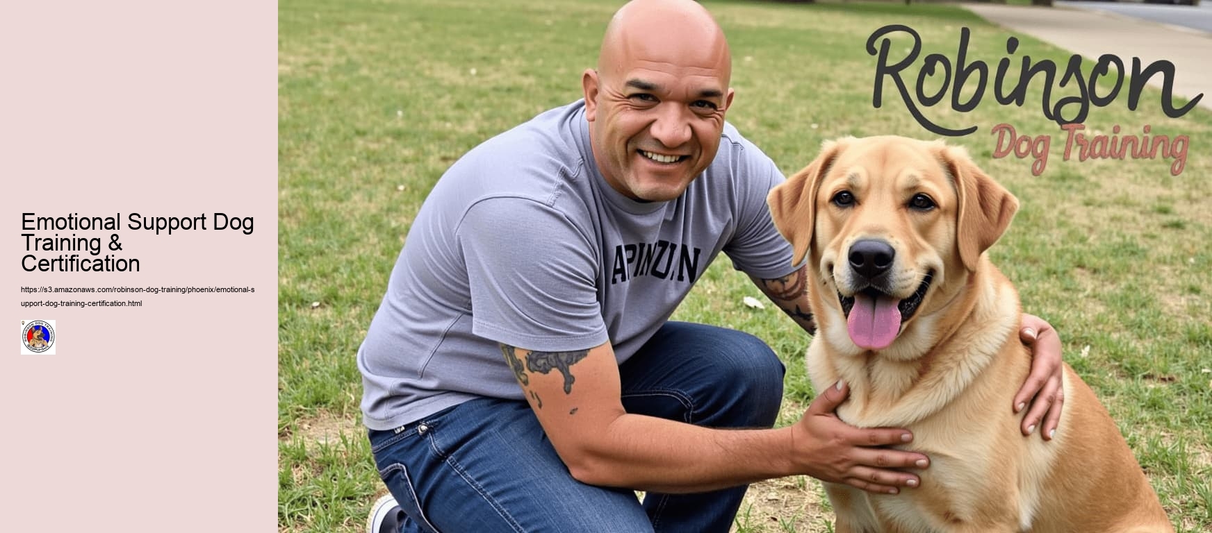 Emotional Support Dog Training & Certification