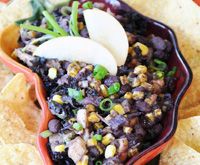 Black Bean Dip w/Roasted Corn