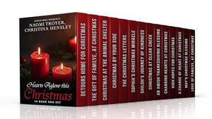 Hearts Aglow this Christmas: 14 Book Box Set by Naomi Troyer, Christina Hensley