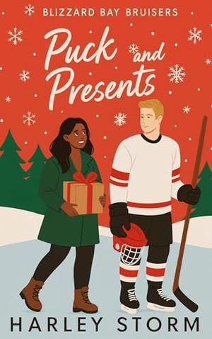 Puck and Presents: A Small Town Hockey Romance with a Single Mom, Fake Dating, and Christmas Magic (Blizzard Bay Bruisers #2)