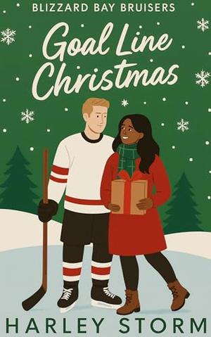 Goal Line Christmas: A Secret Billionaire Hockey Player Small Town Christmas Romance (Blizzard Bay Bruisers #3)
