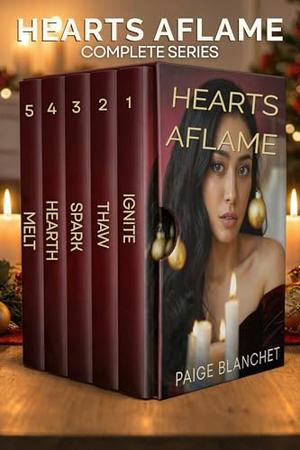 Hearts Aflame (Complete Series): All five sweet cozy lesbian holiday romances! (Hearts Aflame by Paige Blanchet