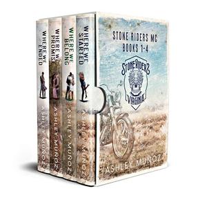 Stone Riders Motorcycle Club : Complete Box Set Books 1-4 by Ashley Munoz