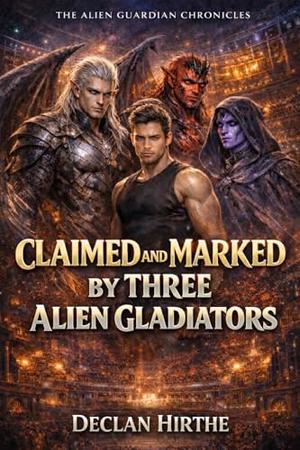 Claimed and Marked by Three Alien Gladiators: An Alien Gladiator Sci-Fi MMMM Romance of Possessive Warriors, Blood, and Fated Bonds (The Alien Guardian Chronicles #6)