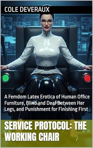SERVICE PROTOCOL: THE WORKING CHAIR: A Femdom Latex Erotica of Human Office Furniture, Blind and Deaf Between Her Legs, and Punishment for Finishing First by Cole Deveraux