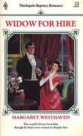 Widow for Hire (Harlequin Regency Romance Series 2 #35) by Margaret Westhaven