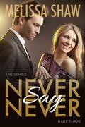 Never Say Never, Part Three (Never Say Never Series #3) by Melissa Shaw