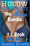 Hucow University The Mega Bundle: 11 Book Box Set:  (Creamy First Time, Medical Series, Football Stories, Sci-Fi Serial, Adult Nursing Relationship Boxset, Cream Collection) by Jezebel Divelle