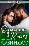 Equinox Roars Part Three: Flash Flood: An Age Gap Daddy BDSM Throuple Holiday Romance Series (Snowstorm #15) by B.E. Wolf