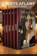 Hearts Aflame (Complete Series): All five sweet cozy lesbian holiday romances! (Hearts Aflame by Paige Blanchet