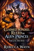 Claimed, Bonded, Ruled by Alien Princes: A Dark Reverse Harem M/M/M/M Fated Human Mate Possessive Alien Romance (Brides of the Alien #10) by Rebecca Wayn