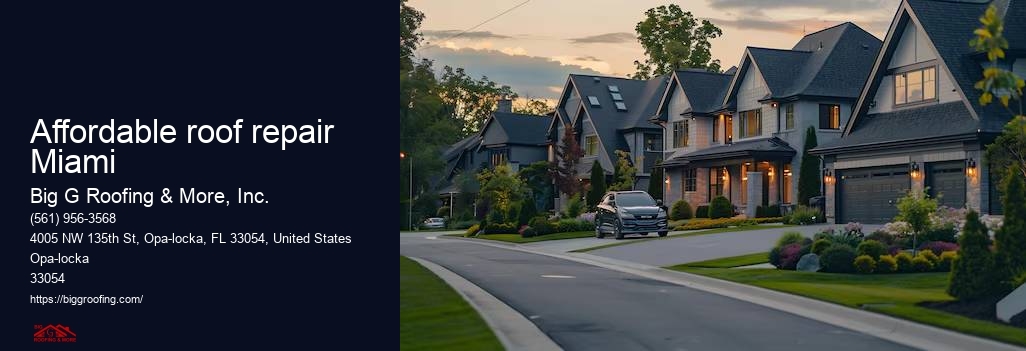 Affordable roof repair Miami