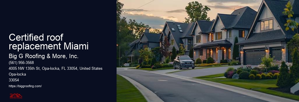 Certified roof replacement Miami