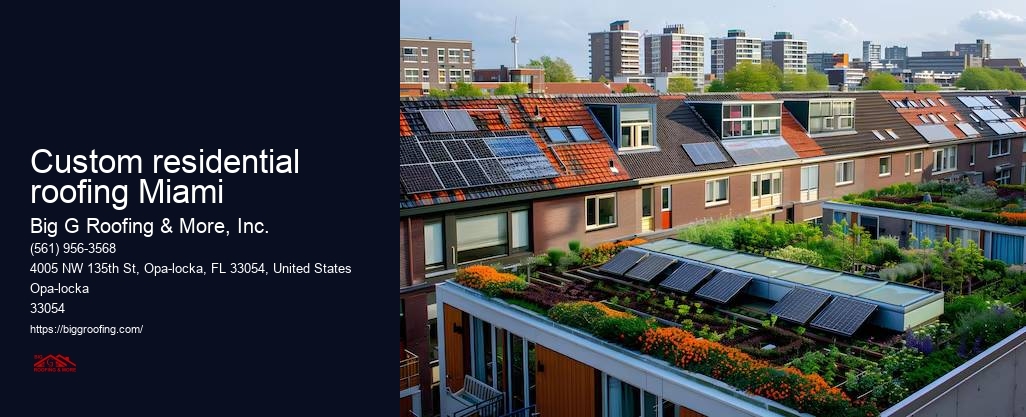 Custom residential roofing Miami